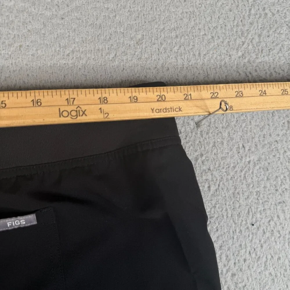 FIGS Scrub Pants Mens XXL Black Technical Drawstring Pockets Bottom T21003